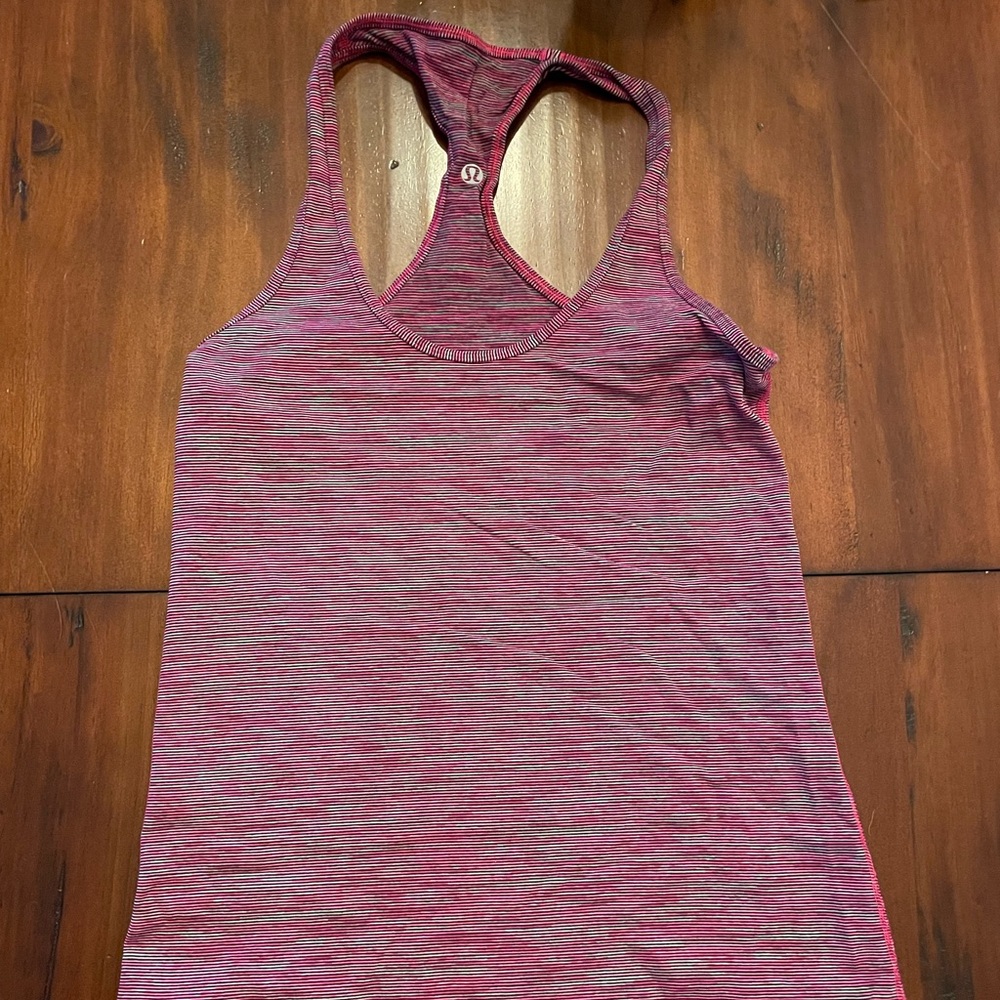 EUC Lululemon CRB Cool Racerback Tank Sz 8 Pink